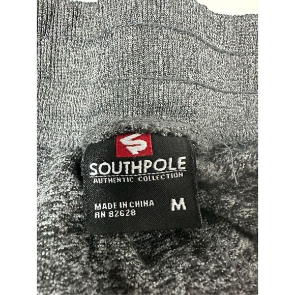 Southpole Classics Gray Fleece Sweat Shorts Men's Size M Drawstring - Picture 7 of 12